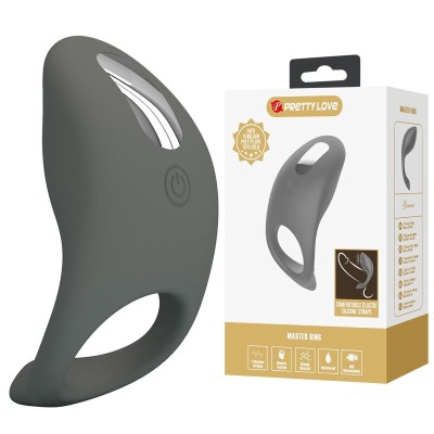 PRETTY LOVE - ANEL VIBRATÓRIO DE SILICONE MACIO RECARREGÁVEL - D-246025 - Dona Pimenta