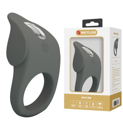PRETTY LOVE - ANEL VIBRATÓRIO DE SILICONE FLEXÍVEL E RECARREGÁVEL - D-246026 - Dona Pimenta