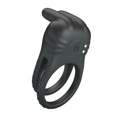 PRETTY LOVE - ANEL PENIANO VIBRATÓRIO RECARREGÁVEL SINI COM 10 FUNÇÕES PRETO - D-246138 - Dona Pimenta