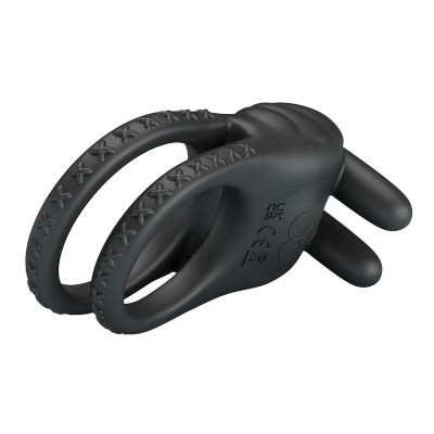 PRETTY LOVE - ANEL PENIANO VIBRATÓRIO RECARREGÁVEL SINI COM 10 FUNÇÕES PRETO - D-246138 - Dona Pimenta