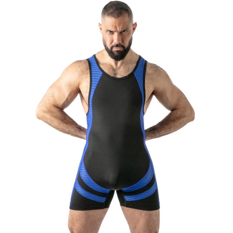 LOCKER GEAR - CAMISETA REGATA AZUL DE ACESSO LIVRE - D-246635 - Dona Pimenta