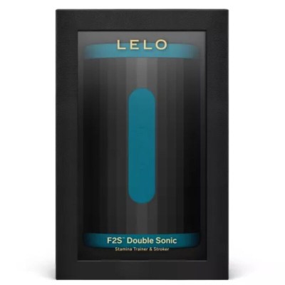 LELO - F2S DUPLO SÔNICO PARA HOMENS COM DUPLA ESTIMULAÇÃO SÔNICA AZUL-PETRÓLEO - D-246845 - Dona Pimenta