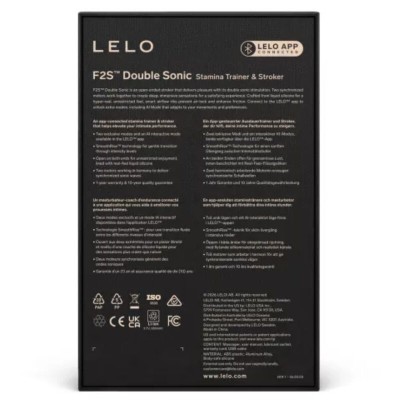 LELO - F2S DUPLO SÔNICO PARA HOMENS COM DUPLA ESTIMULAÇÃO SÔNICA AZUL-PETRÓLEO - D-246845 - Dona Pimenta