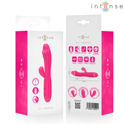 INTENSE - IVY VIBRADOR FLEXÍVEL 10 VIBRAÇÕES COM LÍNGUA ESTIMULANTE ROSA - D-242077 - Dona Pimenta