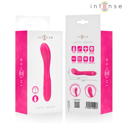 INTENSE - LISETTE VIBRADOR 19 CM FLEXÍVEL 10 VIBRAÇÕES ROSA - D-242082 - Dona Pimenta