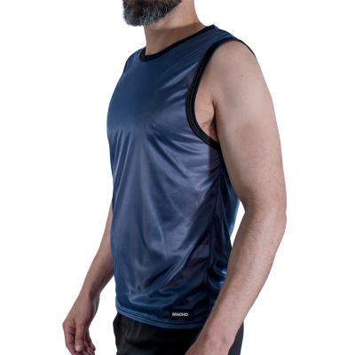 MACHO - CAMISETA AZUL MARINHO TAMANHO S/M - D-245787 - Dona Pimenta