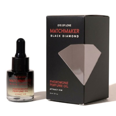 EYE OF LOVE - ÓLEO PERFUME DE FEROMÔNIOS DE DIAMANTE NEGRO MATCHMAKER 20 ML - D-246399 - Dona Pimenta