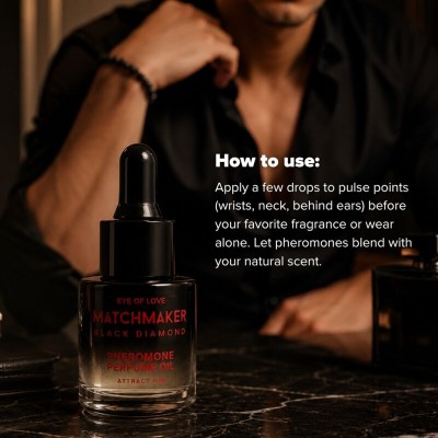 EYE OF LOVE - ÓLEO PERFUME DE FEROMÔNIOS DE DIAMANTE NEGRO MATCHMAKER 20 ML - D-246399 - Dona Pimenta