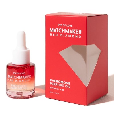 EYE OF LOVE - ÓLEO PERFUME DE FEROMÔNIO RED DIAMOND PARA CASABILISTAS 20 ML - D-246400 - Dona Pimenta