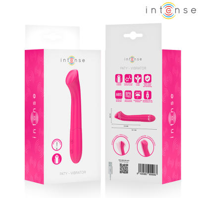 INTENSE - VIBRADOR PATY 19 CM FLEXÍVEL 10 VIBRAÇÕES MODELO 2 ROSA - D-246877 - Dona Pimenta