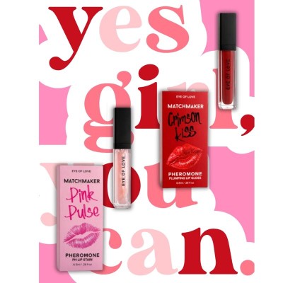 EYE OF LOVE - MATCHMAKER PINK PULSE PH LIP STAIN COM FEROMÔNIOS 8,5 ML - D-246398 - Dona Pimenta
