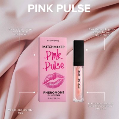 EYE OF LOVE - MATCHMAKER PINK PULSE PH LIP STAIN COM FEROMÔNIOS 8,5 ML - D-246398 - Dona Pimenta