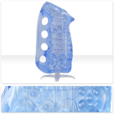 FLESHLIGHT – FLESHSKINS GRIP BLUE ICE MASTURBADOR MANUAL MASCULINO AZUL - D-246835 - Dona Pimenta