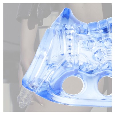 FLESHLIGHT – FLESHSKINS GRIP BLUE ICE MASTURBADOR MANUAL MASCULINO AZUL - D-246835 - Dona Pimenta