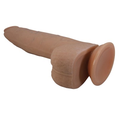 PRETTY LOVE - FABIAN DILDO FLEXÍVEL COM VENTOSA EM FORMATO DE CARNE - D-245962 - Dona Pimenta