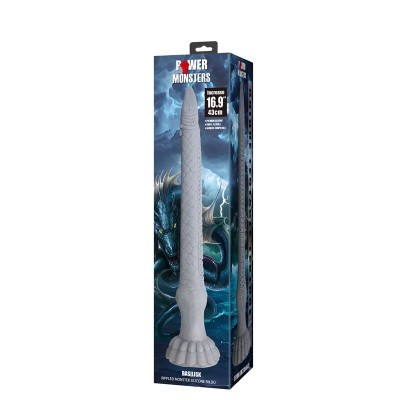 POWER MONSTERS - DILDO DE SILICONE BASILISK FANTASY 43 CM Ø 5 CM - D-246098 - Dona Pimenta