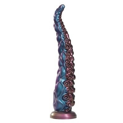POWER MONSTERS - DILDO DE SILICONE FANTASIA TRICOLOR COM TENTÁCULOS ABISSAIS 46 CM Ø 7 CM - D-246107 - Dona Pimenta