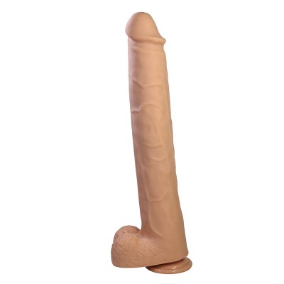 PRETTY LOVE - PAT DILDO FLEXÍVEL REALISTA COM VENTOSA 40 CM -Ø- 6 CM - D-245951 - Dona Pimenta