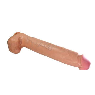 PRETTY LOVE - RAEL DILDO FLEXÍVEL REALISTA COM VENTOSA 40 CM -Ø- 6 CM MARROM - D-245963 - Dona Pimenta
