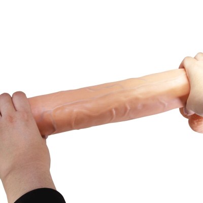 PRETTY LOVE - RAEL DILDO FLEXÍVEL REALISTA COM VENTOSA 40 CM -Ø- 6 CM MARROM - D-245963 - Dona Pimenta