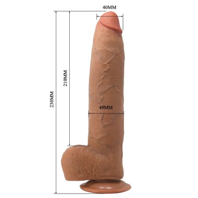PRETTY LOVE - EVANDER DILDO FLEXÍVEL REALISTA COM VENTOSA 23 CM -Ø- 4.9 CM - D-245964 - Dona Pimenta