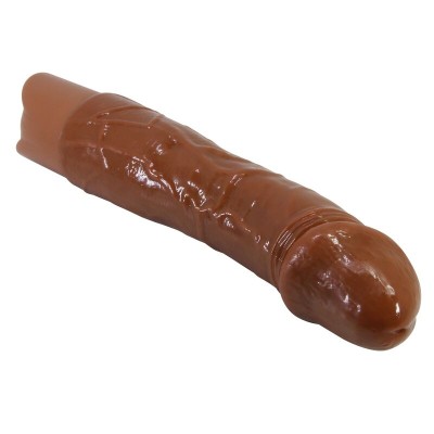 PRETTY LOVE - VIBRADOR REALISTA DONALD 19,5 CM Ø 4 CM MARROM - D-246072 - Dona Pimenta