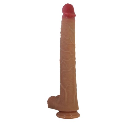 PRETTY LOVE - TERIN PLUS DILDO DE SILICONE REALISTA COM VENTOSA 37,6 CM Ø 5,5 CM - D-246120 - Dona Pimenta