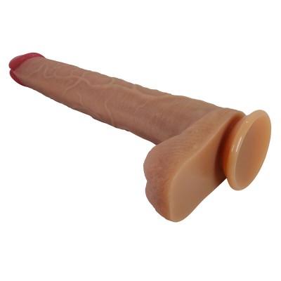 PRETTY LOVE - TERIN PLUS DILDO DE SILICONE REALISTA COM VENTOSA 37,6 CM Ø 5,5 CM - D-246120 - Dona Pimenta