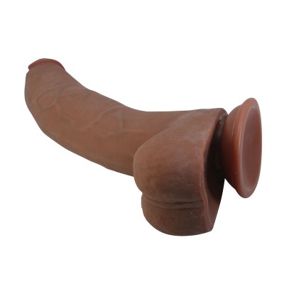 PRETTY LOVE - ULRIC DILDO FLEXÍVEL REALISTA 26 CM Ø 5,5 CM TPE MARROM - D-246144 - Dona Pimenta