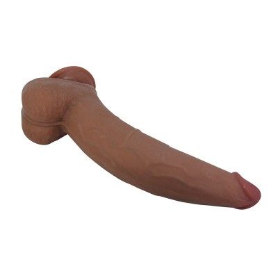 PRETTY LOVE - ULRIC DILDO FLEXÍVEL REALISTA 26 CM Ø 5,5 CM TPE MARROM - D-246144 - Dona Pimenta