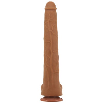 PRETTY LOVE - VIGGO DILDO DESLIZANTE COM TOQUE SUAVE E REALISTA, 36,5 CM MARROM - D-246855 - Dona Pimenta