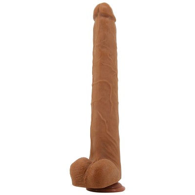 PRETTY LOVE - VIGGO DILDO DESLIZANTE COM TOQUE SUAVE E REALISTA, 36,5 CM MARROM - D-246855 - Dona Pimenta