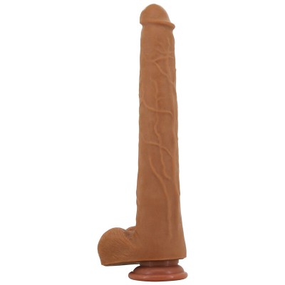 PRETTY LOVE - VIGGO DILDO DESLIZANTE COM TOQUE SUAVE E REALISTA, 36,5 CM MARROM - D-246855 - Dona Pimenta