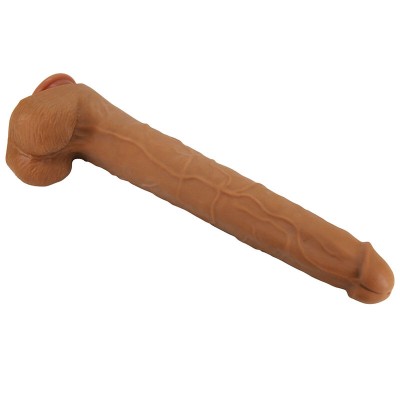 PRETTY LOVE - VIGGO DILDO DESLIZANTE COM TOQUE SUAVE E REALISTA, 36,5 CM MARROM - D-246855 - Dona Pimenta