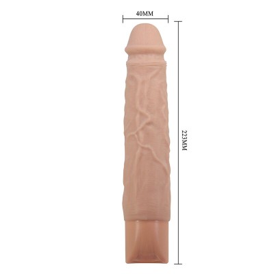 PRETTY LOVE - KESSLER DILDO VIBRATÓRIO REALISTA COM 10 MODOS DE VIBRAÇÃO E 10 NÍVEIS DE PROFUNDIDADE, 22 CM NATURAL - D-246858 -