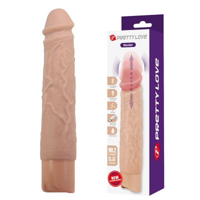 PRETTY LOVE - KESSLER DILDO VIBRATÓRIO REALISTA COM 10 MODOS DE VIBRAÇÃO E 10 NÍVEIS DE PROFUNDIDADE, 22 CM NATURAL - D-246858 -