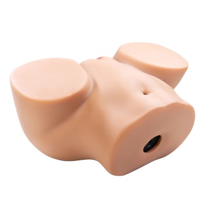 CRAZY BULL - OLIVIA MASTURBADOR VIBRATÓRIO DUPLO VAGINAL E ANAL CARNE - D-245980 - Dona Pimenta