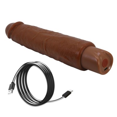 PRETTY LOVE - VIBRADOR REALISTA GAVIN 25 CM Ø 5 CM MARROM - D-246071 - Dona Pimenta