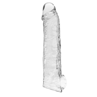 PRETTY LOVE - CAPA EXTENSORA DE PÊNIS AJUSTÁVEL 26 CM Ø 4 CM TRANSPARENTE - D-246082 - Dona Pimenta