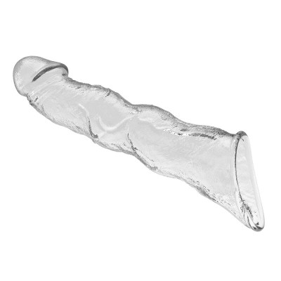 PRETTY LOVE - CAPA EXTENSORA DE PÊNIS AJUSTÁVEL 28 CM Ø 4,5 CM TRANSPARENTE - D-246084 - Dona Pimenta