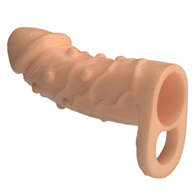 PRETTY LOVE - MANGA EXTENSORA DE PÊNIS DORT 14 CM Ø 4 CM NATURAL - D-246161 - Dona Pimenta
