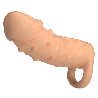 PRETTY LOVE - MANGA EXTENSORA DE PÊNIS DORT 14 CM Ø 4 CM NATURAL - D-246161 - Dona Pimenta