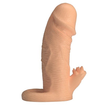PRETTY LOVE - RODERIC MANGA EXTENSORA DE PÊNIS 13 CM Ø 3,8 CM NATURAL - D-246162 - Dona Pimenta