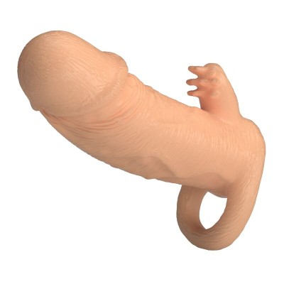 PRETTY LOVE - RODERIC MANGA EXTENSORA DE PÊNIS 13 CM Ø 3,8 CM NATURAL - D-246162 - Dona Pimenta