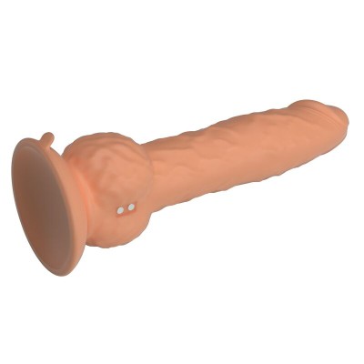 PRETTY LOVE - EREN DILDO VIBRATÓRIO COM EMPURRAÇÃO 20,5 CM Ø 4,5 CM NATURAL - D-246150 - Dona Pimenta