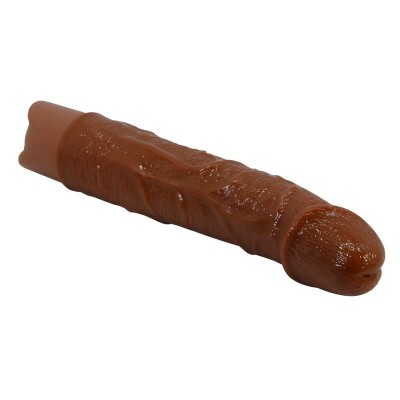 PRETTY LOVE - VIBRADOR REALISTA LEONARDO 20 CM Ø 4 CM MARROM - D-246068 - Dona Pimenta