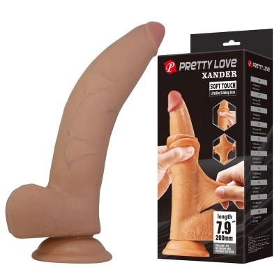PRETTY LOVE - XANDER DILDO REALISTA 20 CM Ø 5 CM NATURAL - D-246147 - Dona Pimenta