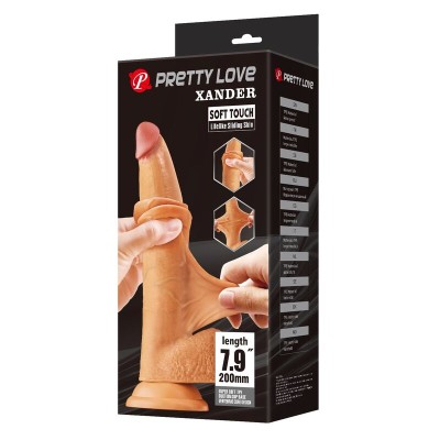 PRETTY LOVE - XANDER DILDO REALISTA 20 CM Ø 5 CM NATURAL - D-246147 - Dona Pimenta
