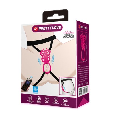 PRETTY LOVE - MASSAGEADOR DE CALCINHA ROSA COM CONTROLE POR APLICATIVO DE BORBOLETA - D-245985 - Dona Pimenta