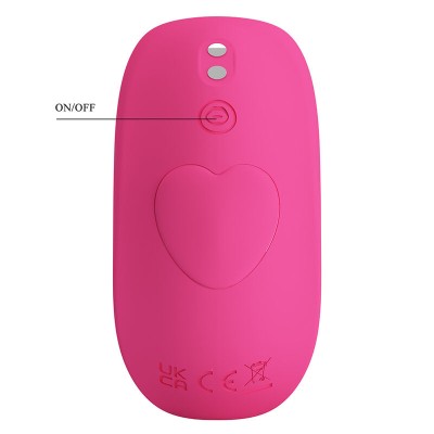 PRETTY LOVE - MASSAGEADOR HAZELYNN COM 12 FUNÇÕES E CONTROLE POR APLICATIVO (ROSA) - D-245987 - Dona Pimenta